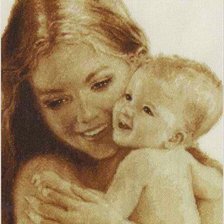 Схема вышивки «мама и малыш»