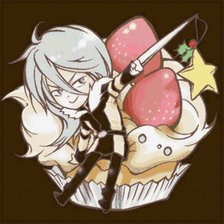 Схема вышивки «Скуало на пирожном»