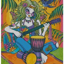 Схема вышивки «женский образ»