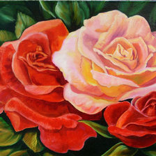 Схема вышивки «розы»