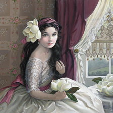 Схема вышивки «bimba magnolia»