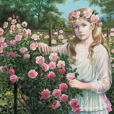 Схема вышивки «nel roseto»