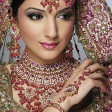 Схема вышивки «Индийская девушка»