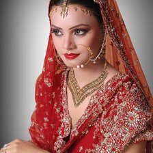 Схема вышивки «Индийская девушка»