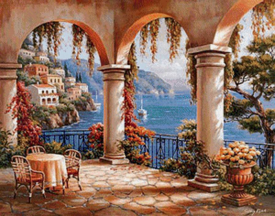 на террасе - предпросмотр