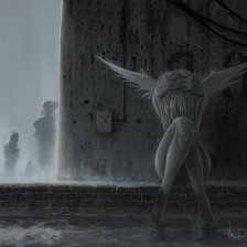 Схема вышивки «ангел»