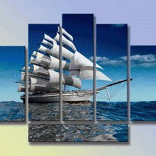 Схема вышивки «Парусник»