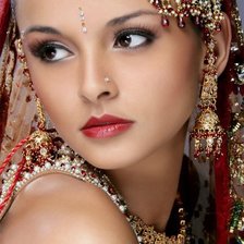 Схема вышивки «Индийская девушка»