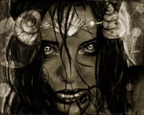 женский образ - черно-белое, девушка, женщина, портрет - оригинал