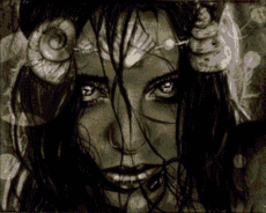 женский образ - портрет, женщина, черно-белое, девушка - предпросмотр