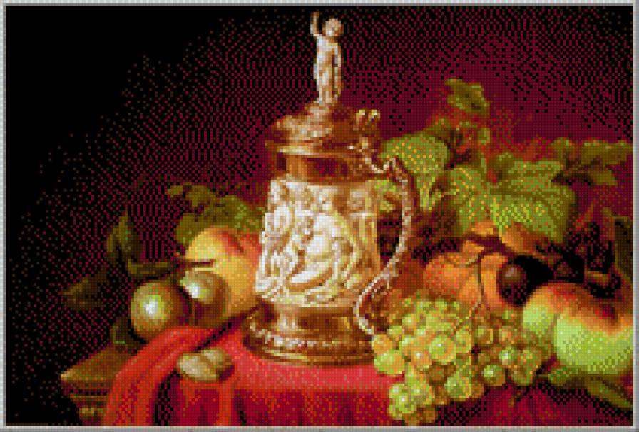 Натюрморт с фруктами - натюрморт - предпросмотр