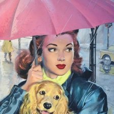 Схема вышивки «Дама с собачкой»