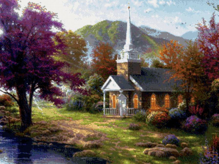 пейзаж - природа, дом, пейзаж - предпросмотр