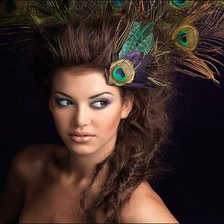 Схема вышивки «Девушка»