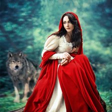 Схема вышивки «cерия "женщины и животные"»