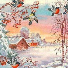 Схема вышивки «Зимний рай»