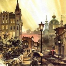 Схема вышивки «Город»