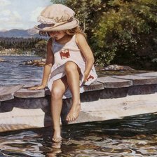 Схема вышивки «На мостике»