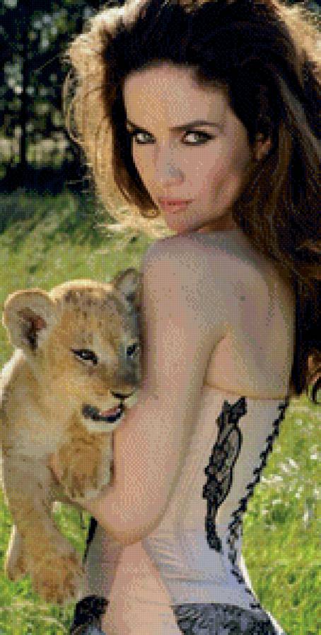 наталья орейро - женщина, девушка, женский образ, актриса, певица, портрет, леопард - предпросмотр