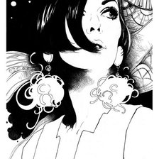 Схема вышивки «черно белое»