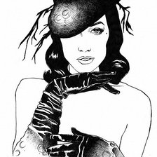 Схема вышивки «черно белое»