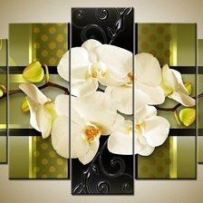 Схема вышивки «Триптих Орхидеи»