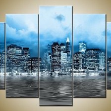 Схема вышивки «Триптих Город»