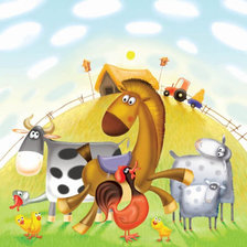 Схема вышивки «домик в деревне»