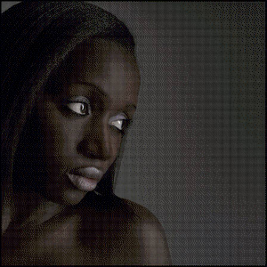 негритянка - портрет, негритянка, лицо, африка - предпросмотр