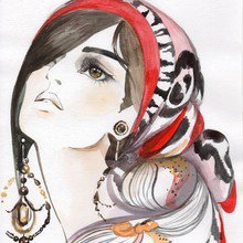 Схема вышивки «женский образ»