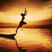 Схема вышивки «закат»