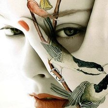 Схема вышивки «девушка арт»