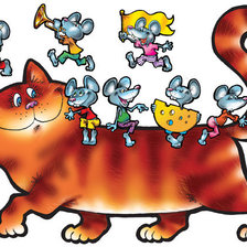 Схема вышивки «кошки-мышки»