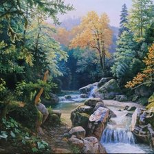 Схема вышивки «пейзаж»