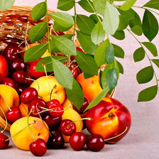 Схема вышивки «персики»