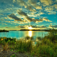 Схема вышивки «Закат»