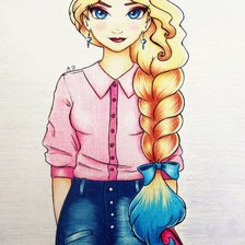 Схема вышивки «Классная девчонка»