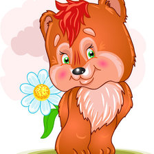 Схема вышивки «мишка»