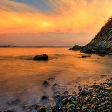 Схема вышивки «закат»