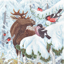 Схема вышивки «Зимний сюжет»