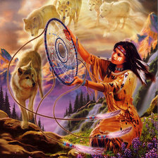 Схема вышивки «Ловец снов»