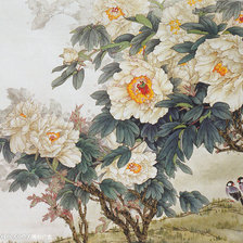 Схема вышивки «серия "пионы"»