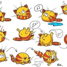 Схема вышивки «Кот»