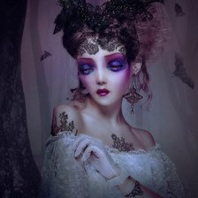 Схема вышивки «девушка»