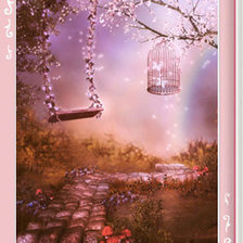 Схема вышивки «Качели»