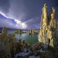 Схема вышивки «синий пейзаж»