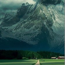 Схема вышивки «Альпы»