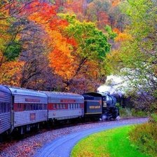 Схема вышивки «поезд в Германиии»