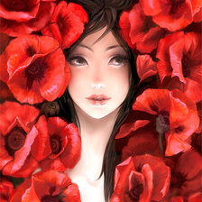 Схема вышивки «девушка»