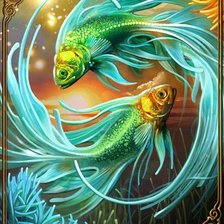 Схема вышивки «экзотические рыбки»